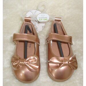 Koala Baby Rose Gold Mary Jane Dress Shoes Infant Baby Size 4 NEW